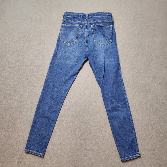 Topshop Blue Motto Leigh Skinny Jeans - Picture 2 of 12